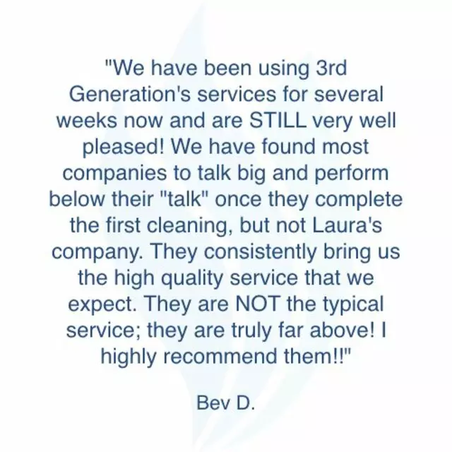 3rd Generation Cleaning Service